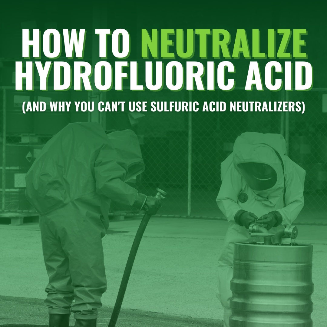 How to Neutralize Hydrofluoric Acid (and Why You Can't Use Sulfuric Acid Neutralizers)