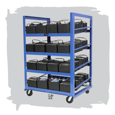 automotive battery rack